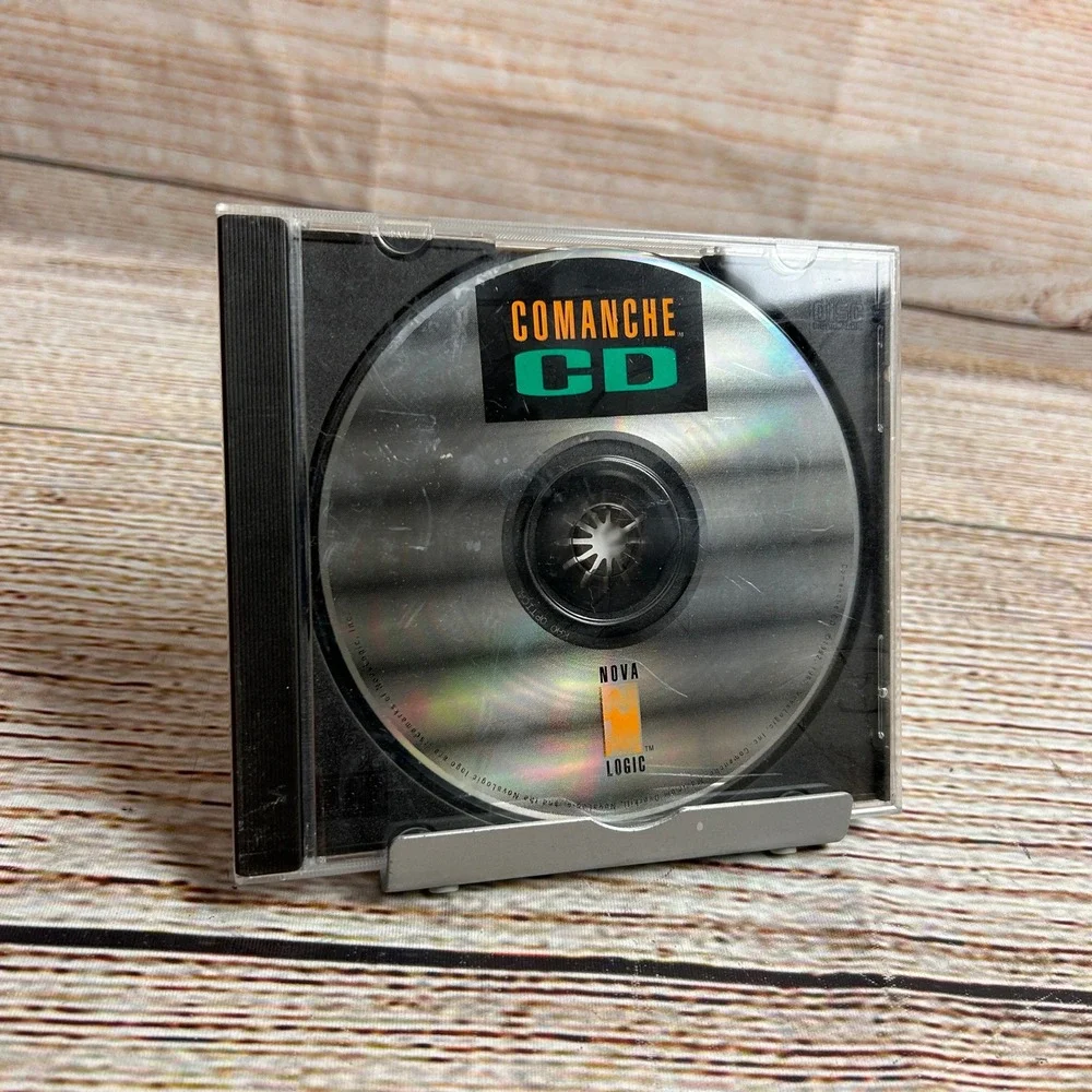 Comanche CD PC Game NovaLogic 92 Vintage Helicopter Flight Simulator Jewel Case